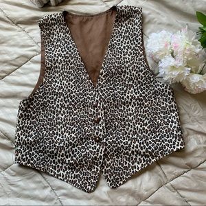 Vintage cheetah vest